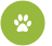 animal paw print nature home icon